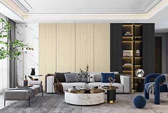 甘肃轻奢风格-客厅