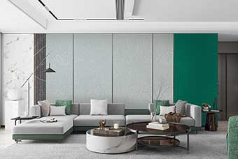 甘肃轻奢风格-客厅