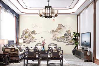 甘肃森佰汇航空纤维墙咔（巴山蜀水）