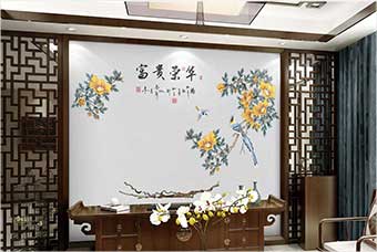 甘肃森佰汇航空纤维墙咔(富贵荣华)